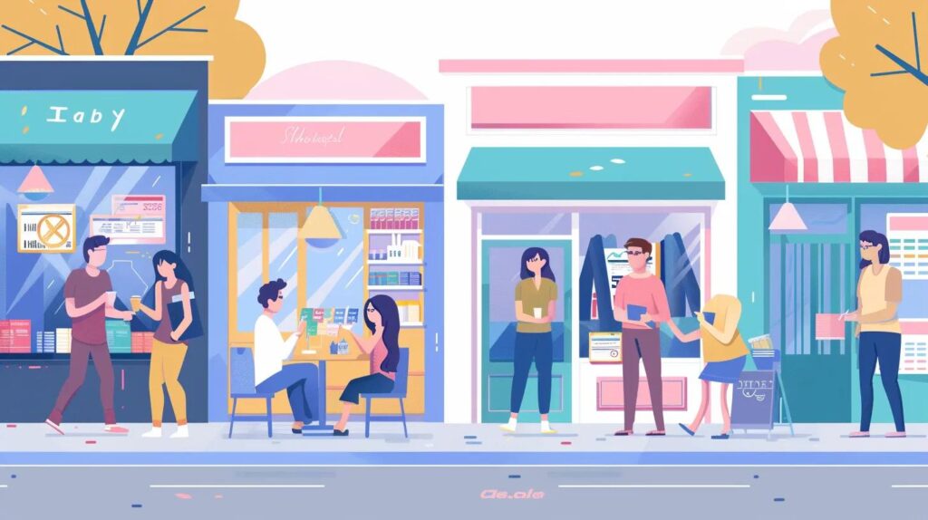 Local service business owner engaging with customers, highlighting the importance of local SEO